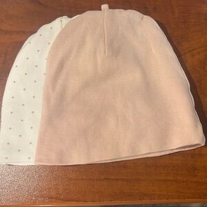 H&M Pink and Polka Dot Baby Beanie NWT